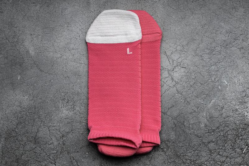 Women's Nobull LOW (NEON) Socks Pink / White | SG A3261H